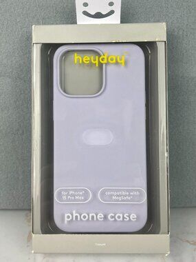 NEW heyday Silicone iPhone 15 PRO MAX Phone Case MagSafe Compatible LILAC Purple